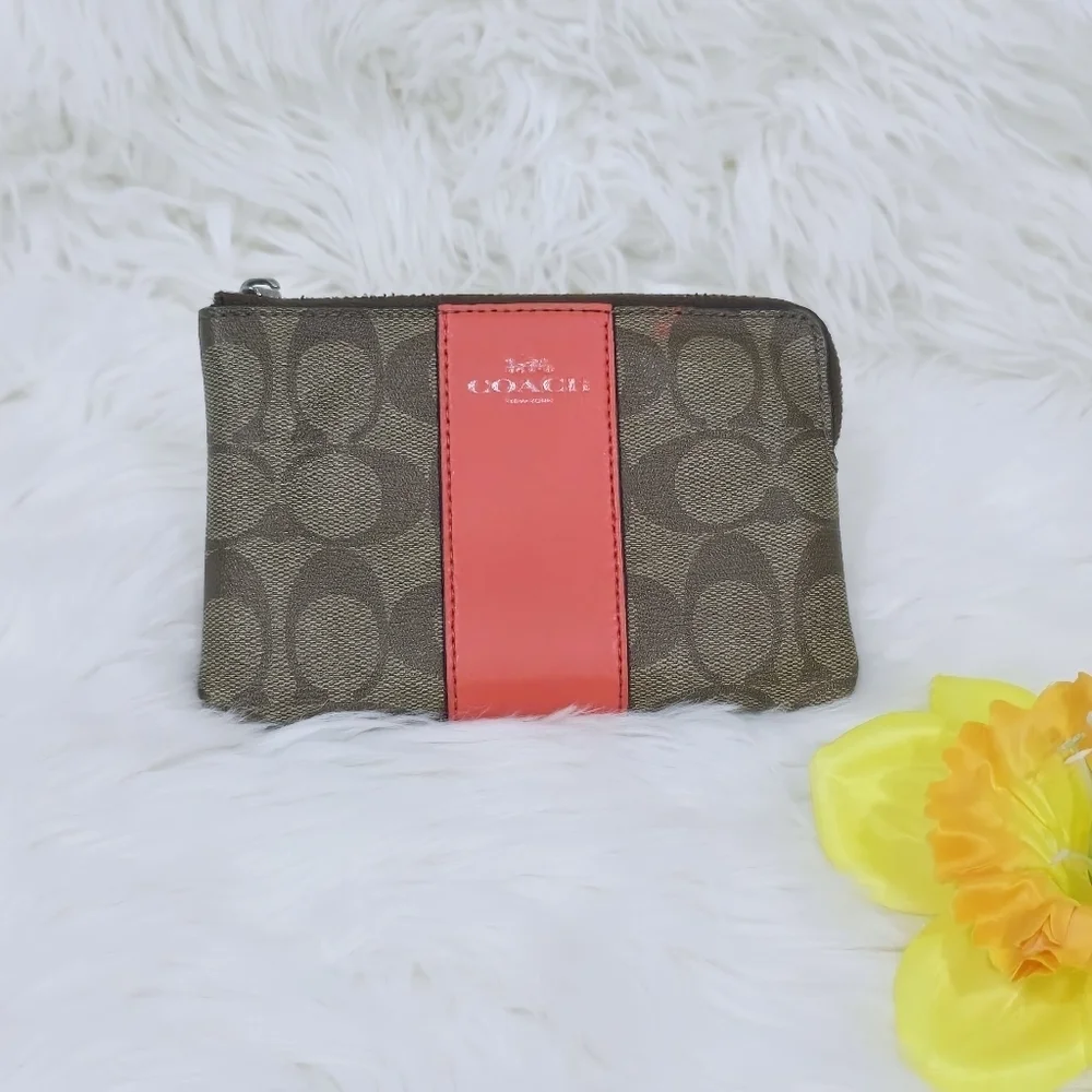 Coach Monogram Wristlet